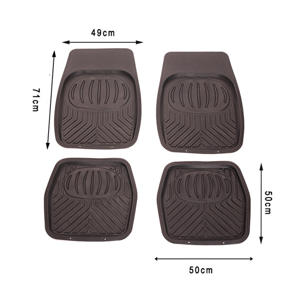 4 pcs nonskid universal durable custom wash car foot mat